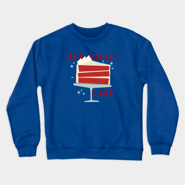 All American Classic Red Velvet Cake Crewneck Sweatshirt by LittleBunnySunshine